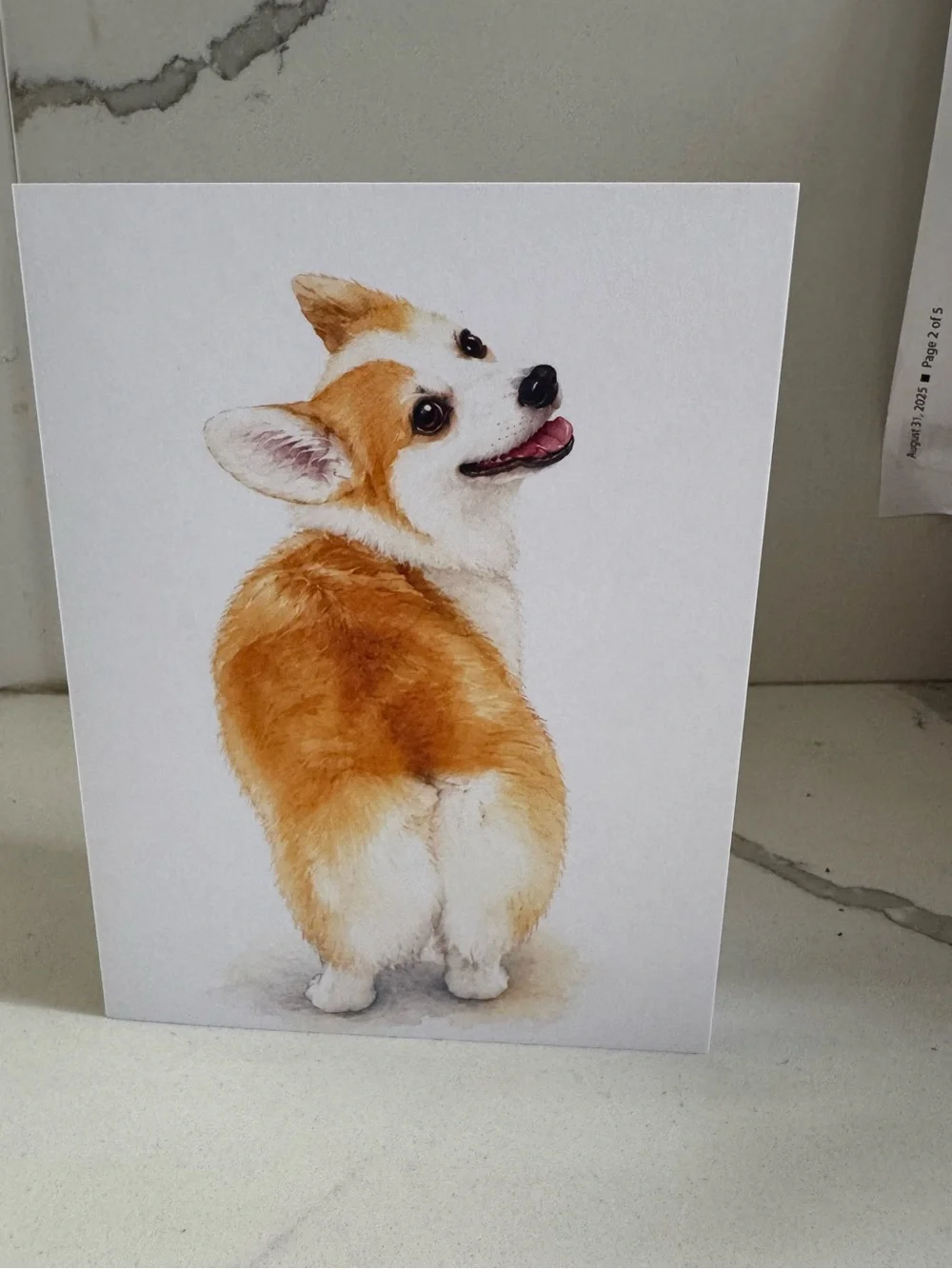 Personally Designed Corgi Note Cards